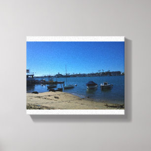 View from Balboa Island, Newport Beach, California Canvas Print