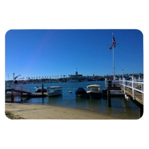 View from Balboa Island, Newport Beach, California Magnet