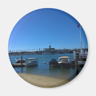 View from Balboa Island, Newport Beach, California Magnet