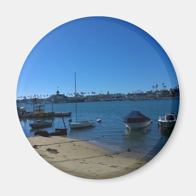 View from Balboa Island, Newport Beach, California Magnet (Front)