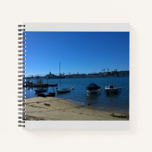 View from Balboa Island, Newport Beach, California Notebook