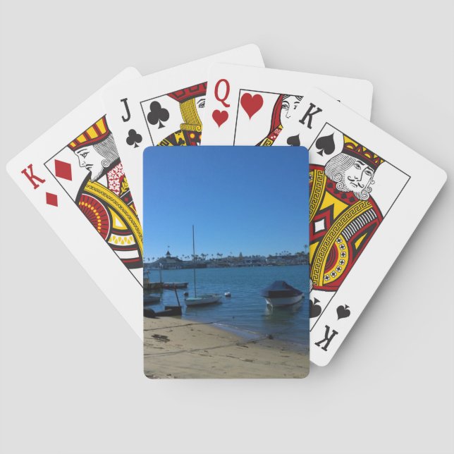 View from Balboa Island, Newport Beach, California Playing Cards (Back)