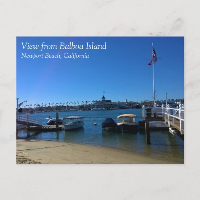 View from Balboa Island, Newport Beach, California Postcard (Front)