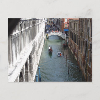 View from Bridge of Sighs, Venice Postcard