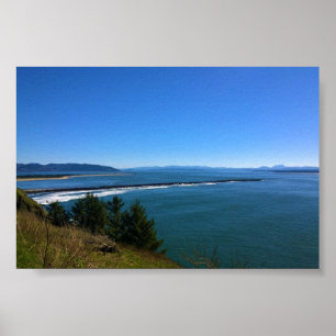 View from Cape Disappointment Lighthouse, WA Poster