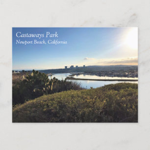 View from Castaways Park, Newport Beach, CA Postcard