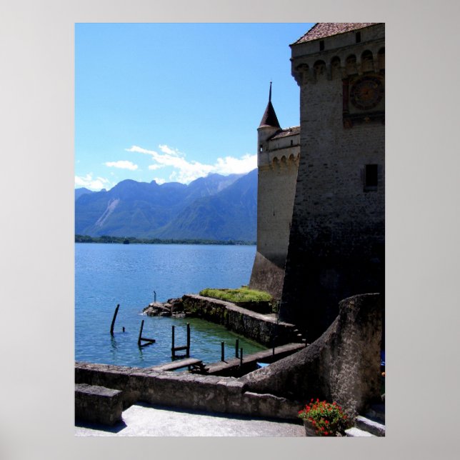View from Chateau de Chillon Poster (Front)