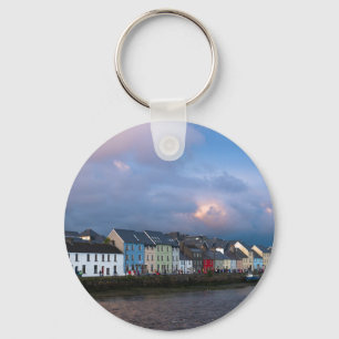 View from Claddagh of The Long Walk and Old Quays Key Ring