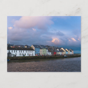View from Claddagh of The Long Walk and Old Quays Postcard