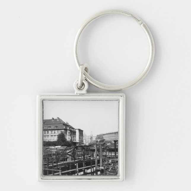 View from 'Fischerinsel', Berlin, c.1910 Key Ring (Front)