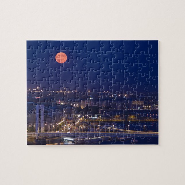 View from Fishermens Bastion next to Matyas Jigsaw Puzzle (Horizontal)