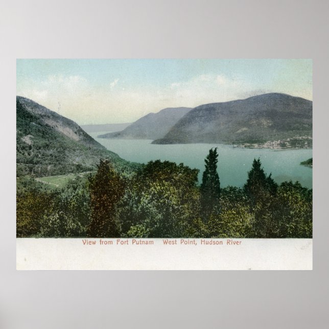View from Fort Putnam, Hudson River 1906 Vintage Poster (Front)
