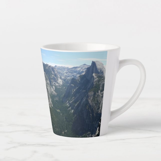 View from Glacier Point in Yosemite National Park Latte Mug (Right)