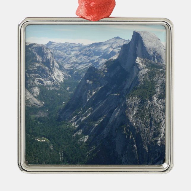 View from Glacier Point in Yosemite National Park Metal Ornament (Front)