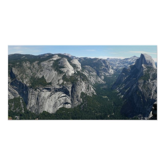 View from Glacier Point in Yosemite National Park Poster (Front)