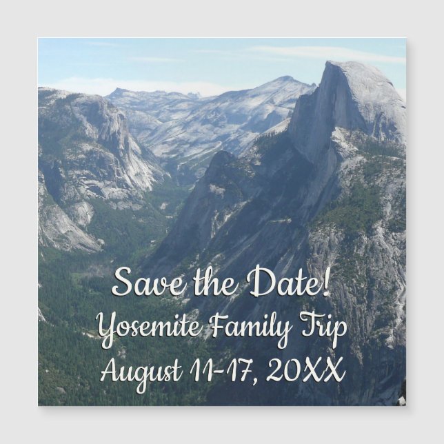 View from Glacier Point in Yosemite Save the Date (Front)