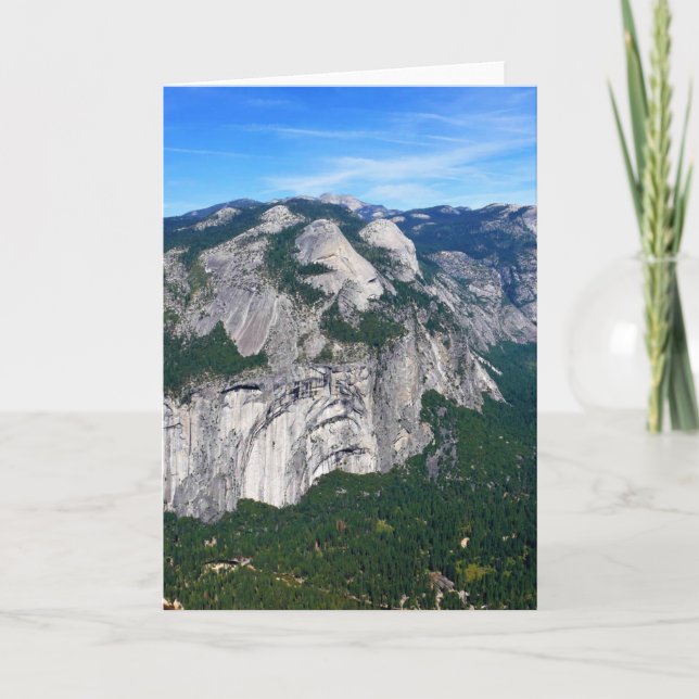 View from Glacier Point, Yosemite, CA Card (Front)