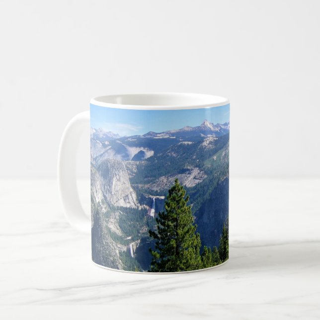 View from Glacier Point, Yosemite, CA Coffee Mug (Front Left)