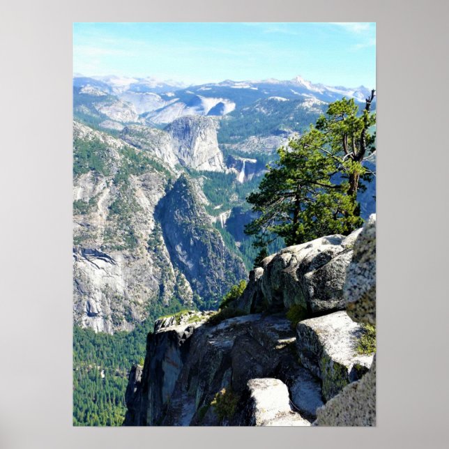 View from Glacier Point, Yosemite, CA Poster (Front)