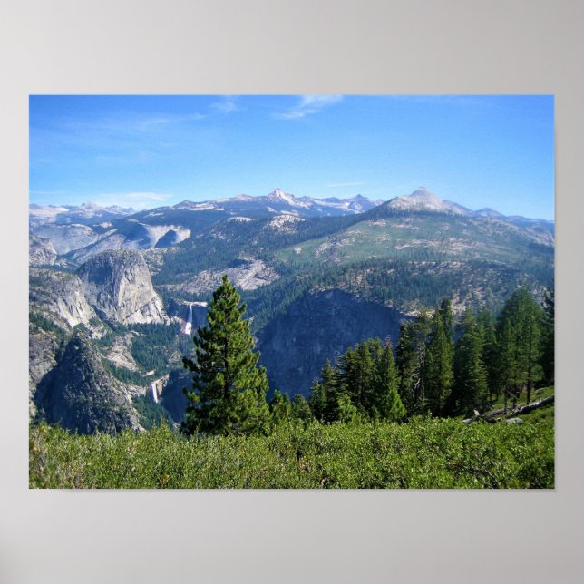 View from Glacier Point, Yosemite, CA Poster (Front)