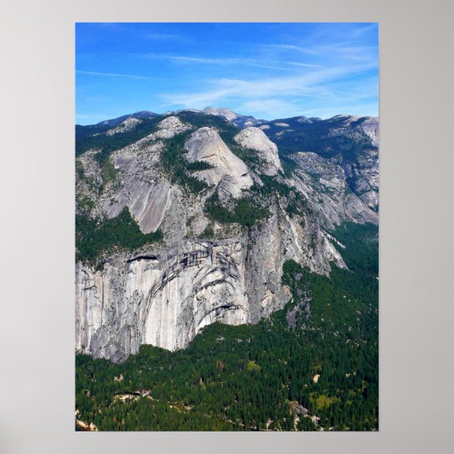 View from Glacier Point, Yosemite, CA Poster (Front)