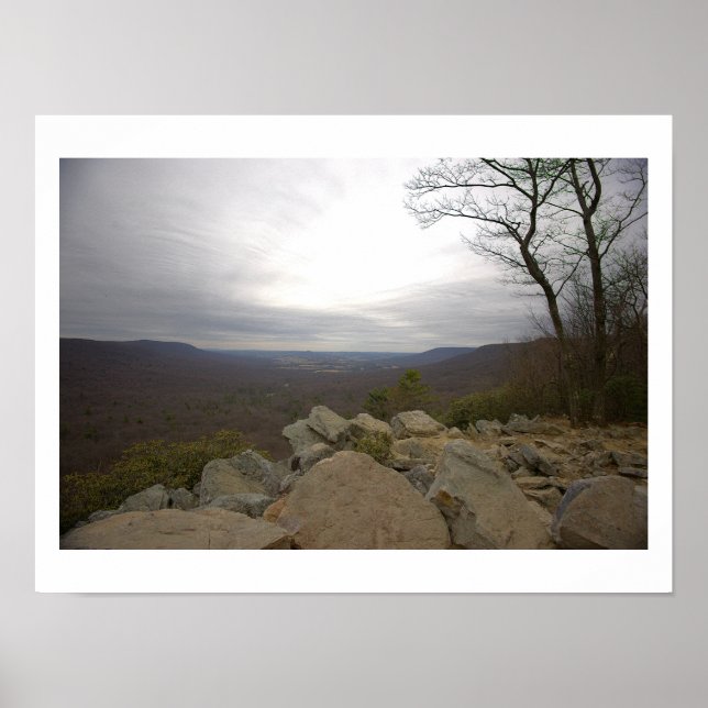 View from Hawk Mountain Poster (Front)