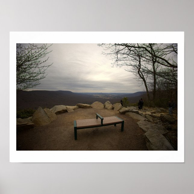 View from Hawk Mountain Poster (Front)