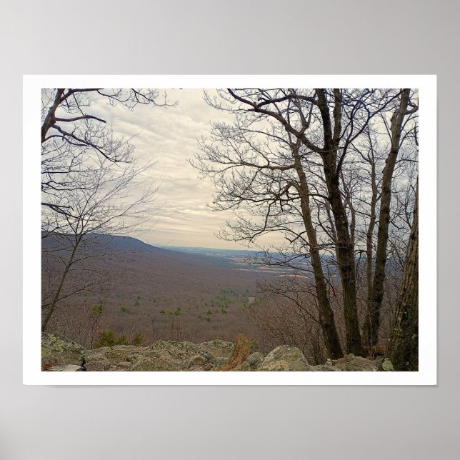 View from Hawk Mountain Poster (Front)