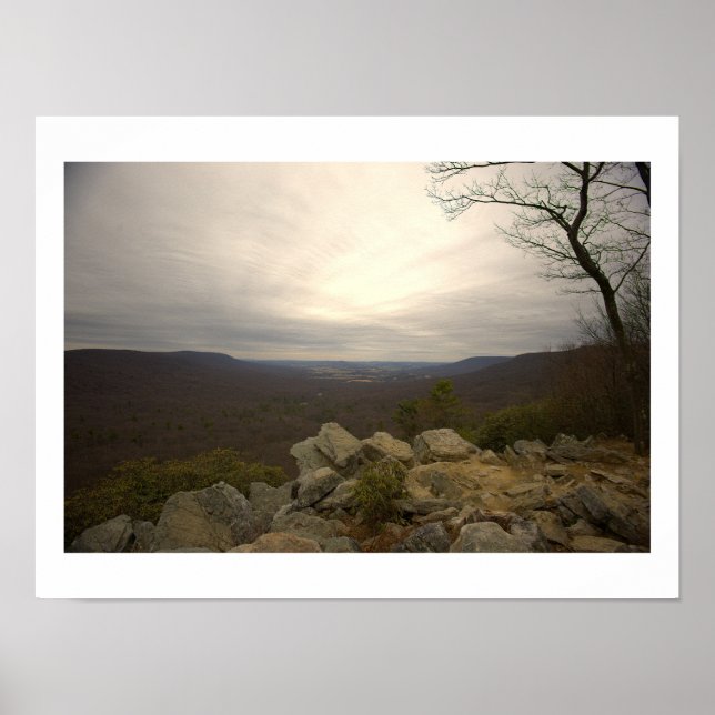 View from Hawk Mountain Poster (Front)