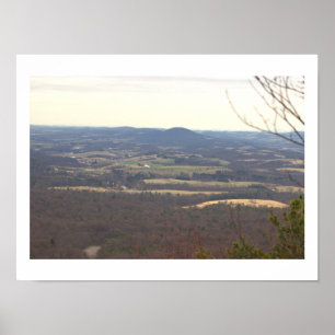 View from Hawk Mountain Poster