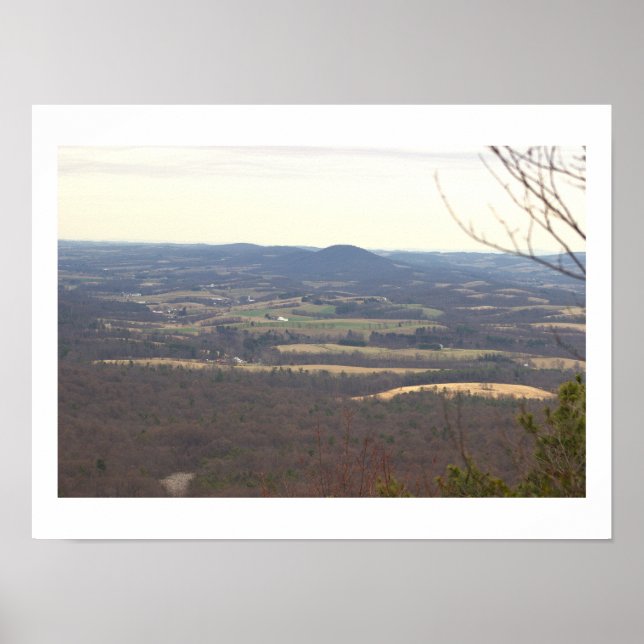View from Hawk Mountain Poster (Front)