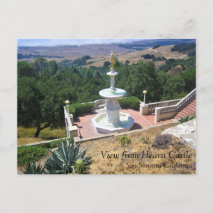View from Hearst Castle, San Simeon, California Postcard