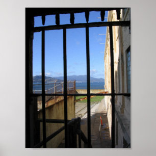 View from Inside Alcatraz Poster