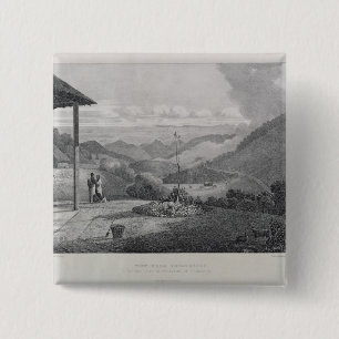 View from Kotagherry Looking Down the Plains of Co 15 Cm Square Badge