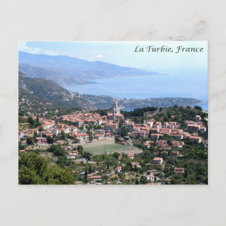 View from La Turbie, France Postcard