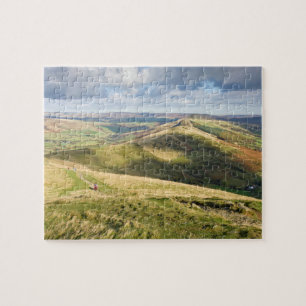 View from Mam Tor, Peak District souvenir photo Jigsaw Puzzle