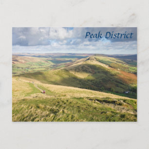 View from Mam Tor, Peak District souvenir photo Postcard