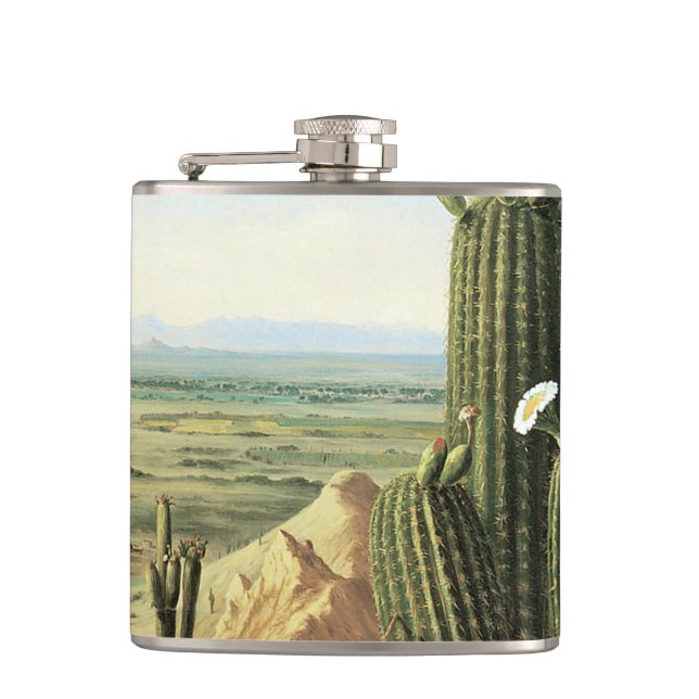 View from Maricopa Mountain Near the River Gila Hip Flask (Front)