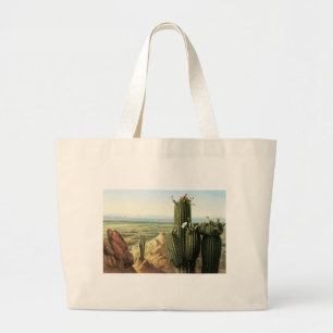 View from Maricopa Mountain near the River Gila Large Tote Bag