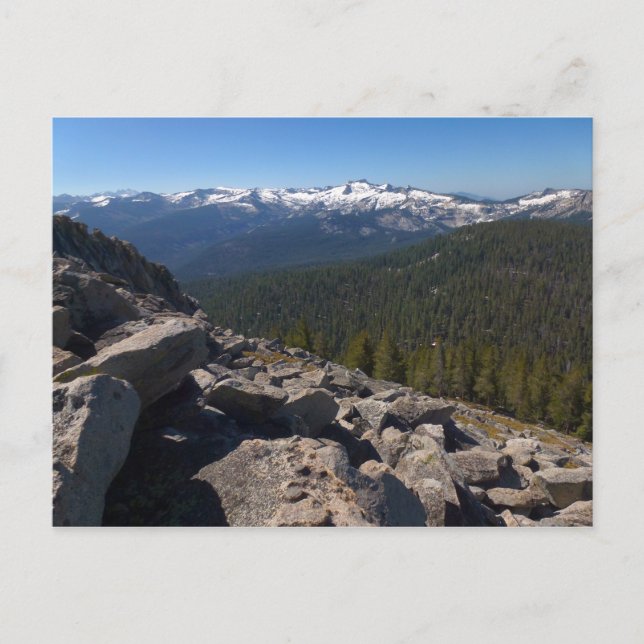 View from Mitchell Peak at Sequoia National Park Postcard (Front)