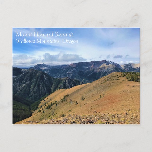 View from Mount Howard Summit, OR Postcard (Front)