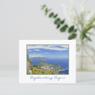 View From Mt. Solaro Atop Capri/Amalfi Coast,Italy Postcard