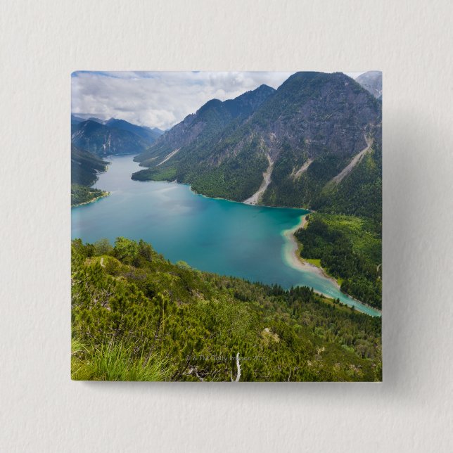 View from mt. Tauern 15 Cm Square Badge (Front)