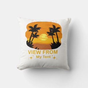 View from My Tent – Camping Cushion