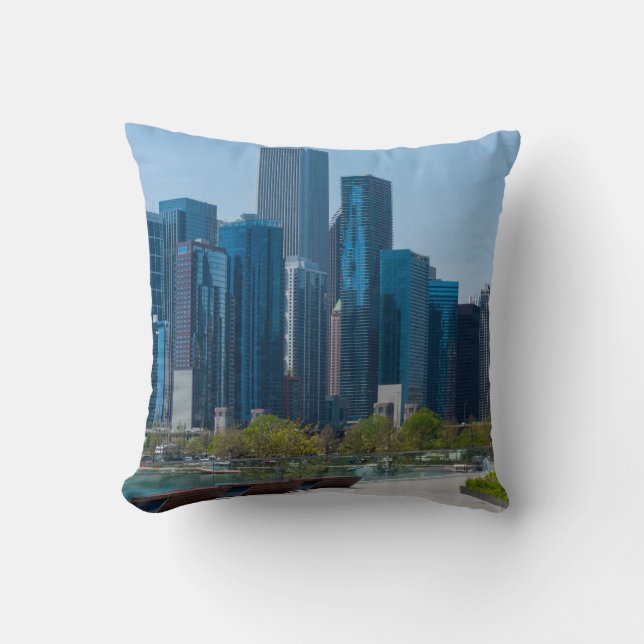 View From Navy Pier Cushion (Front)