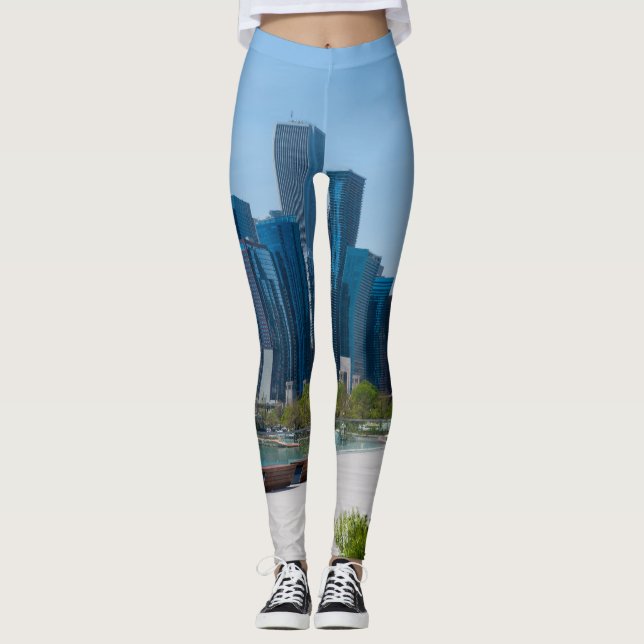 View From Navy Pier Leggings (Front)