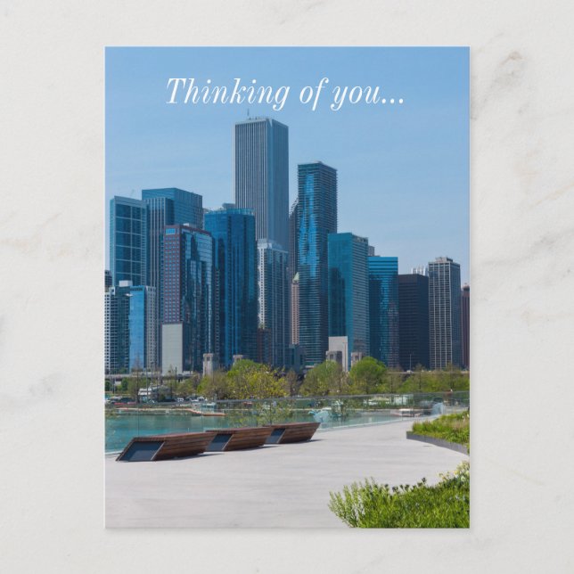 View From Navy Pier Thinking Of You Postcard (Front)