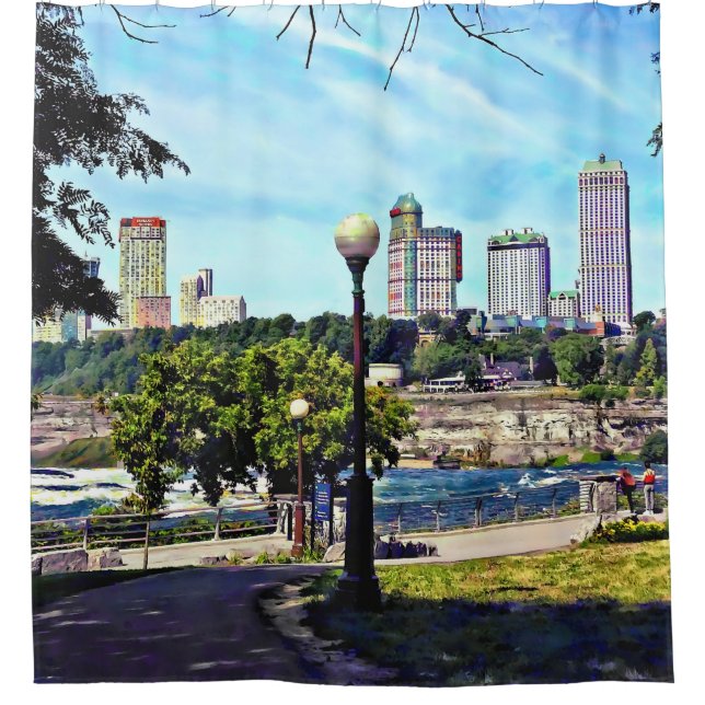 View From Niagara Falls State Park Shower Curtain (Front)