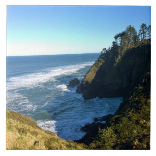 View from North Head Lighthouse, Washington Ceramic Tile