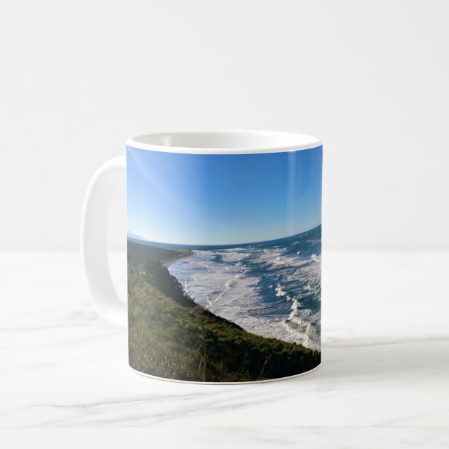 View from North Head Lighthouse, Washington Coffee Mug (Front Left)